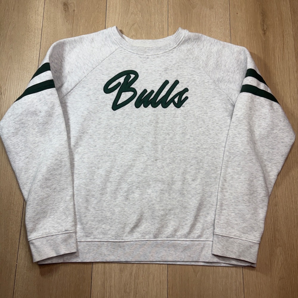 Rivalry Threads USF Bulls Sweatshirt Womens XL Gray Embroidered Script Pullover